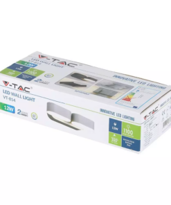 LED Απλίκα 12W Αρχιτεκτονικού Φωτισμού 3000K Θερμό Γκρι Σώμα Περιστρεφόμενο IP65 V-TAC – 8294