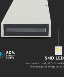 LED Φωτιστικό Τοίχου 6W V-TAC Γκρι Αδιάβροχο IP65 SMD Φυσικό Λευκό 4000Κ – 8300