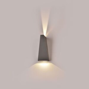 LED Φωτιστικό Τοίχου 6W V-TAC Γκρι Αδιάβροχο IP65 SMD Φυσικό Λευκό 4000Κ – 8300