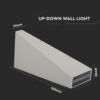 LED Φωτιστικό Τοίχου 6W V-TAC Γκρι Αδιάβροχο IP65 SMD Φυσικό Λευκό 4000Κ – 8300