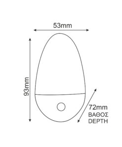 Λαμπάκι Νυκτός LED με Διακόπτη ON-OFF 1W 4000K ACA DECOR – 829LED140