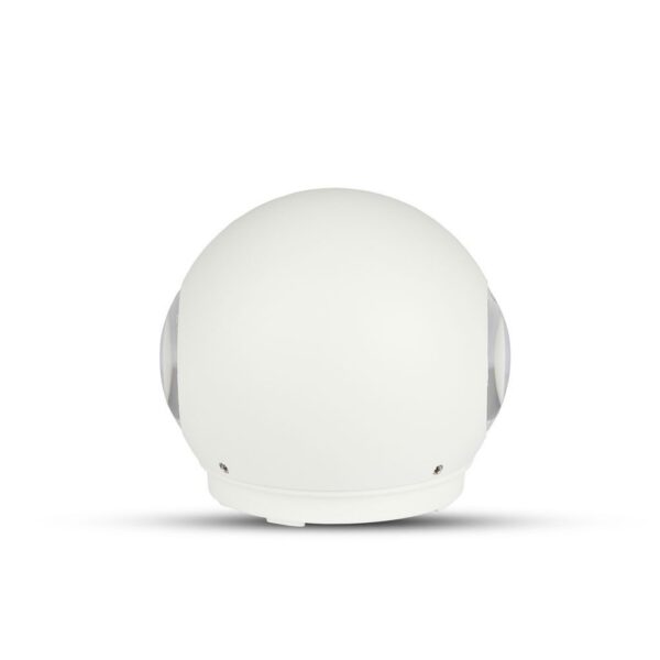 LED Φωτιστικό Τοίχου Στρογγυλό 6W V-TAC Λευκό Αδιάβροχο IP65 SMD Θερμό Λευκό 3000Κ – 8301