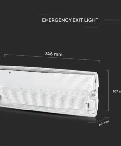 LED Φωτιστικό ασφαλείας επιτοίχιο 3W V-TAC – 83111