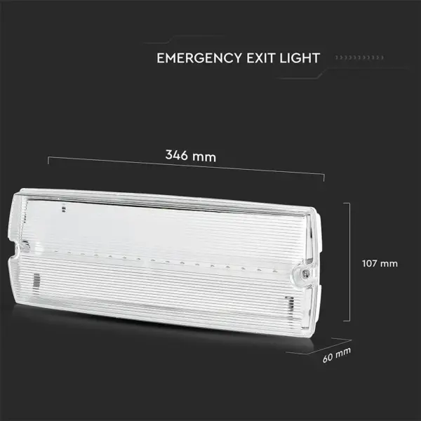 LED Φωτιστικό ασφαλείας επιτοίχιο 3W V-TAC – 83111
