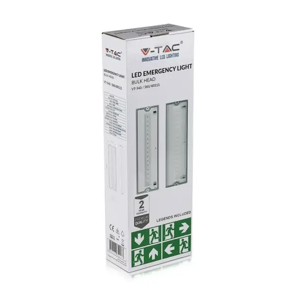LED Φωτιστικό ασφαλείας επιτοίχιο 3W V-TAC – 83111