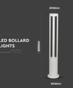 LED Κολονάκι Φωτιστικό 10W V-TAC 86cm Αδιάβροχο IP65 Λευκό Φυσικό 6400K – 8327