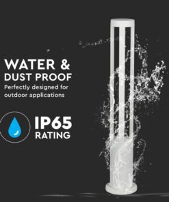 LED Κολονάκι Φωτιστικό 10W V-TAC 86cm Αδιάβροχο IP65 Λευκό Φυσικό 6400K – 8327