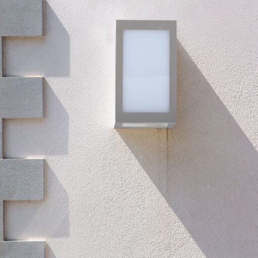 LED αδιάβροχο φωτιστικό 12W IP65 6400K Ψυχρό λευκό με γκρι σώμα V-TAC – 8339