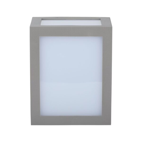 LED αδιάβροχο φωτιστικό 12W IP65 6400K Ψυχρό λευκό με γκρι σώμα V-TAC – 8339