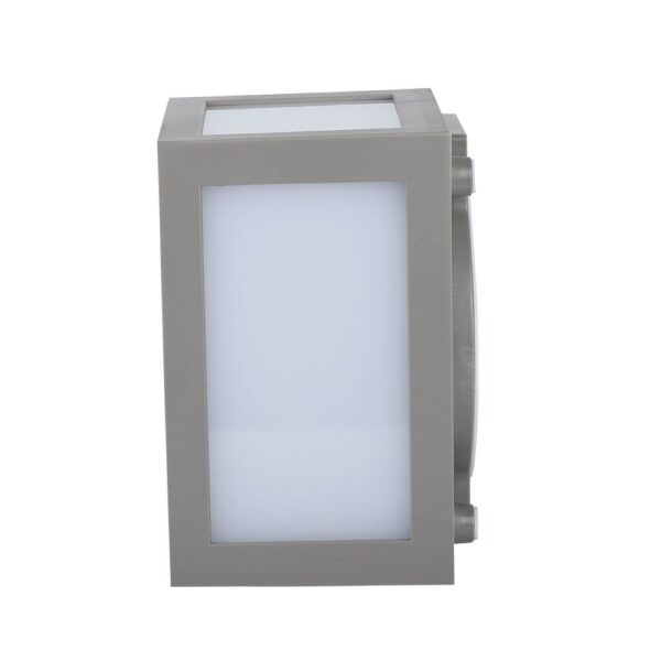 LED αδιάβροχο φωτιστικό 12W IP65 6400K Ψυχρό λευκό με γκρι σώμα V-TAC – 8339