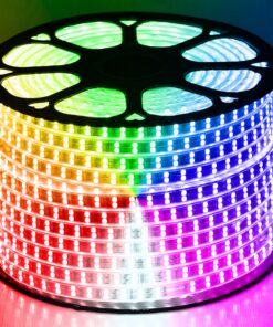 GloboStar® 70517 Wide Ταινία Διπλής Σειράς Epistar LED SMD 5050 1m 24W/m 120LED/m 3144lm/m 120° DC 230V Αδιάβροχη IP68 RGB Dimmable