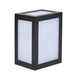 LED αδιάβροχο φωτιστικό 12W IP65 6400K Ψυχρό λευκό με μαύρο σώμα V-TAC – 8342