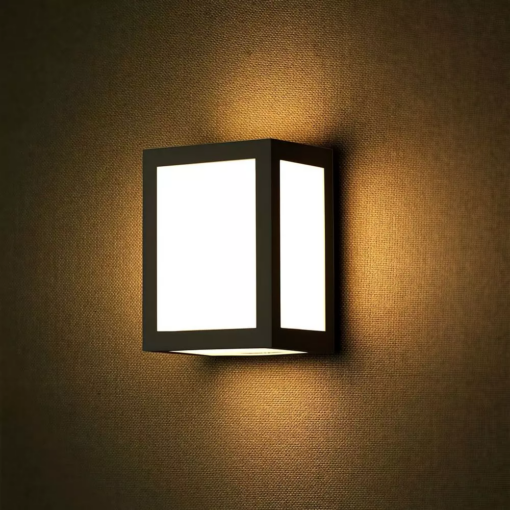 LED αδιάβροχο φωτιστικό 12W IP65 6400K Ψυχρό λευκό με μαύρο σώμα V-TAC – 8342