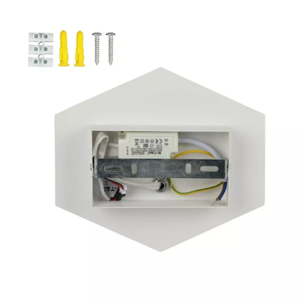 LED απλίκα 3W αρχιτεκτονικού φωτισμού 3000K Θερμό λευκό Λευκό σώμα V-TAC – 8344