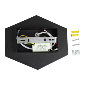 LED απλίκα 3W αρχιτεκτονικού φωτισμού 3000K Θερμό λευκό Μαύρο σώμα V-TAC – 8346