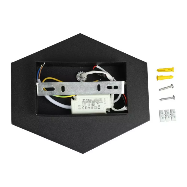 LED απλίκα 3W αρχιτεκτονικού φωτισμού 3000K Θερμό λευκό Μαύρο σώμα V-TAC – 8346