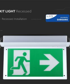LED Φωτιστικό Ασφαλείας Χωνευτό 2W V-TAC PRO Samsung Chip IP20 140lm Ψυχρό Λευκό 6000K – 835