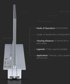 LED Φωτιστικό Ασφαλείας Χωνευτό 2W V-TAC PRO Samsung Chip IP20 140lm Ψυχρό Λευκό 6000K – 835