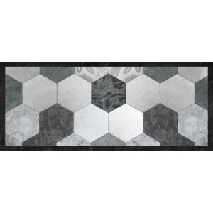 Grey Exagons – M διάδρομος βινυλίου Ango – 83510