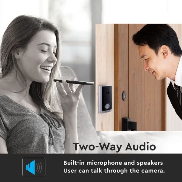 720P IP Wi-Fi Smart Video Θυροτηλεόραση με Αυτόματη Παρακολούθηση και Νυχτερινή Λήψη Λευκή V-TAC – 8355