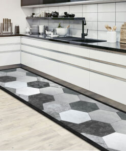 Grey Exagons – L διάδρομος βινυλίου Ango – 83610