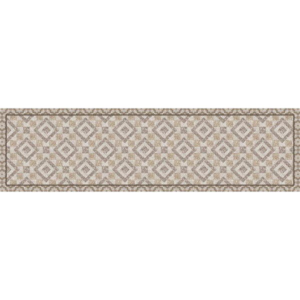 Beige Rhombus – L διάδρομος βινυλίου Ango – 83613