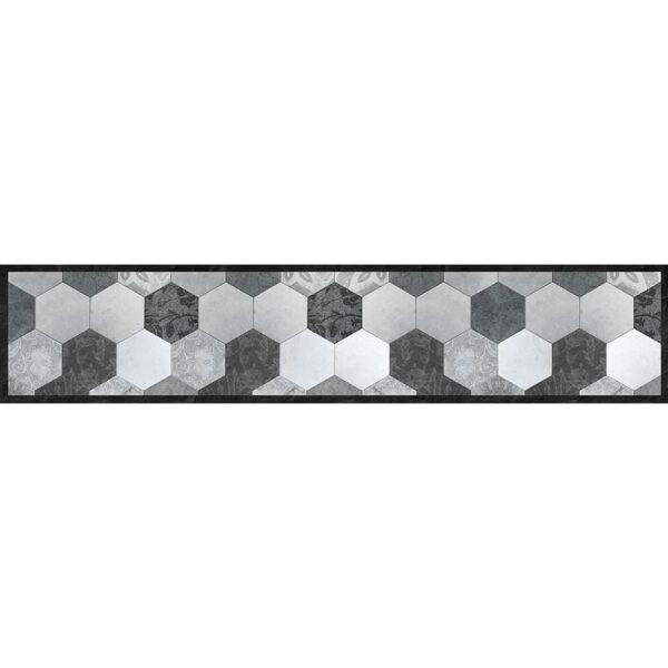 Grey Exagons – XL διάδρομος βινυλίου Ango – 83710