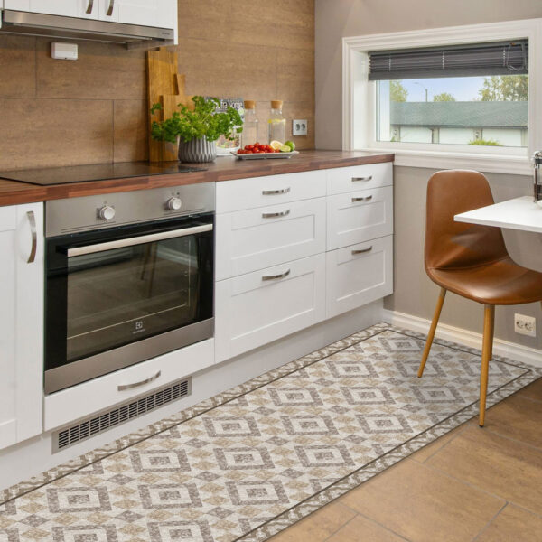 Beige Rhombus – XL διάδρομος βινυλίου Ango – 83713