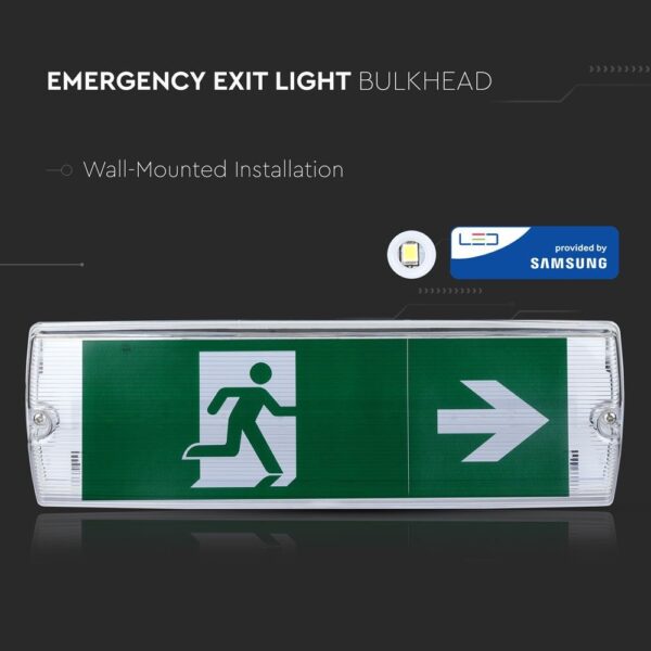 LED Φωτιστικό Ασφαλείας Επιφανειακό 4W V-TAC PRO Samsung Chip IP65 190lm Ψυχρό Λευκό 6000K – 838