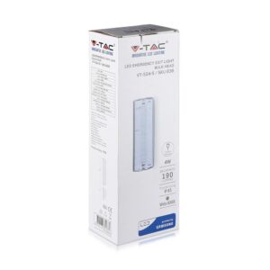 LED Φωτιστικό Ασφαλείας Επιφανειακό 4W V-TAC PRO Samsung Chip IP65 190lm Ψυχρό Λευκό 6000K – 838