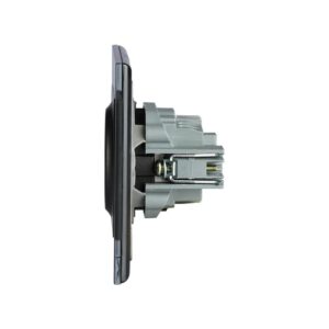 Πρίζα Σούκο Μαύρη Πλαστικό & Γυαλί V-TAC – 8399