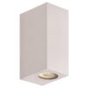 ΑΠΛΙΚΑ ΤΟΙΧΟΥ UP-DOWN ΤΕΤΡΑΓΩΝΗ GU10 IP54 ΛΕΥΚΗ EUROLAMP 145-82074