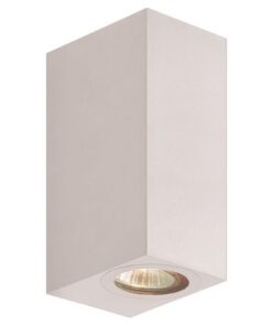 ΑΠΛΙΚΑ ΤΟΙΧΟΥ UP-DOWN ΤΕΤΡΑΓΩΝΗ GU10 IP54 ΛΕΥΚΗ EUROLAMP 145-82074
