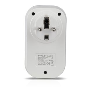 Wi-Fi Πρίζα Smart Home Συμβατή Με Amazon Alexa & Google Home V-TAC – 8415