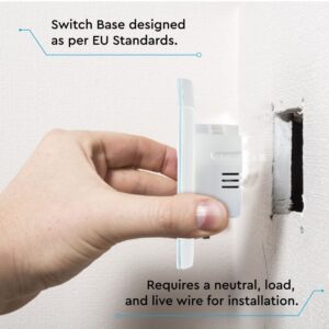 Wi-Fi Διακόπτης Αφής Χωνευτός Λευκός Smart Home Συμβατός Με Amazon Alexa & Google Home V-TAC – 8417