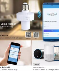 WiFi Ντουί λαμπτήρα E27 V-TAC συμβατό με Amazon Alexa & Google Assistant – 8421