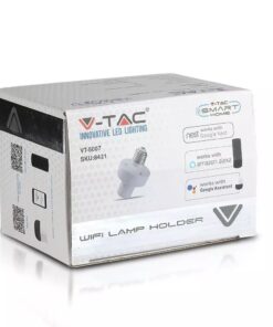 WiFi Ντουί λαμπτήρα E27 V-TAC συμβατό με Amazon Alexa & Google Assistant – 8421