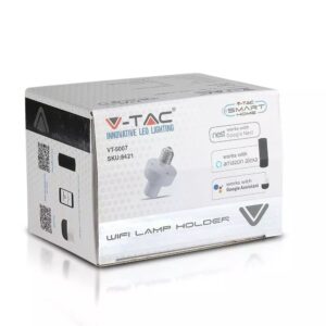 WiFi Ντουί λαμπτήρα E27 V-TAC συμβατό με Amazon Alexa & Google Assistant – 8421