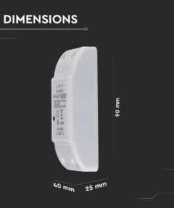Wi-Fi Διακόπτης Online Switch Smart Home Συμβατός Με Amazon Alexa & Google Home V-TAC – 8422