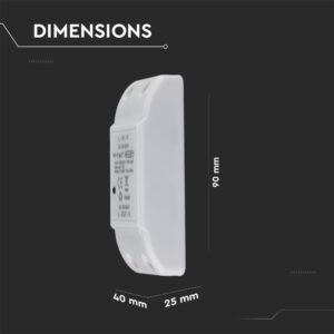 Wi-Fi Διακόπτης Online Switch Smart Home Συμβατός Με Amazon Alexa & Google Home V-TAC – 8422