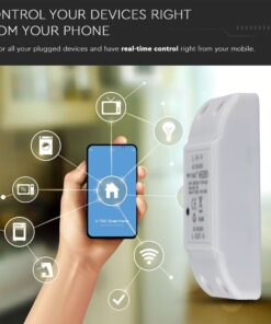 Wi-Fi Διακόπτης Online Switch Smart Home Συμβατός Με Amazon Alexa & Google Home V-TAC – 8422
