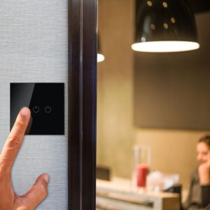 Wi-Fi Διακόπτης Αφής Τριπλός Μαύρος Χωνευτός Smart Home Συμβατός Με Amazon Alexa & Google Home V-TAC – 8425