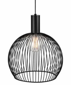 Κρεμαστό Φωτιστικό DFTP Aver 40 1xE27 Μαύρου Χρώματος – 84253003