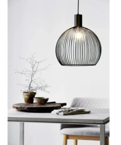 Κρεμαστό Φωτιστικό DFTP Aver 40 1xE27 Μαύρου Χρώματος – 84253003