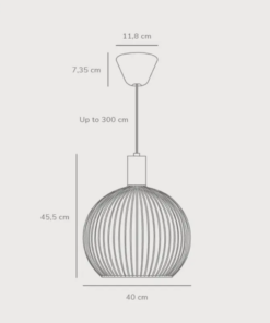 Κρεμαστό Φωτιστικό DFTP Aver 40 1xE27 Μαύρου Χρώματος – 84253003