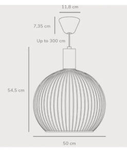 Κρεμαστό Φωτιστικό DFTP Aver 30 1xE27 Μαύρου Χρώματος – 84243003
