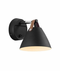 Επιτοίχιο Φωτιστικό DFTP Strap 15 1xGU10 Μαύρου Χρώματος – 84291003