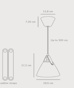 Κρεμαστό Φωτιστικό DFTP Strap16 1xGU10 Κρεμαστό Μαύρου Χρώματος – 84303003
