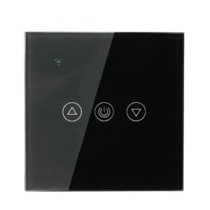 Wi-Fi Dimmer Διακόπτης Αφής Μαύρος Χωνευτός Smart Home Συμβατός Με Amazon Alexa & Google Home V-TAC – 8432