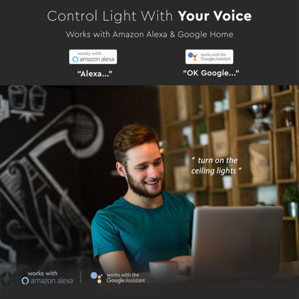 Wi-Fi Dimmer Διακόπτης Αφής Μαύρος Χωνευτός Smart Home Συμβατός Με Amazon Alexa & Google Home V-TAC – 8432